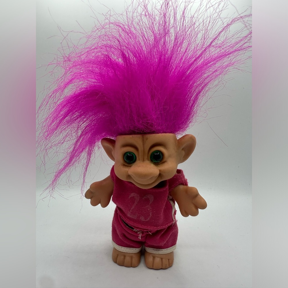 Vintage Pink Hair Troll Doll #23